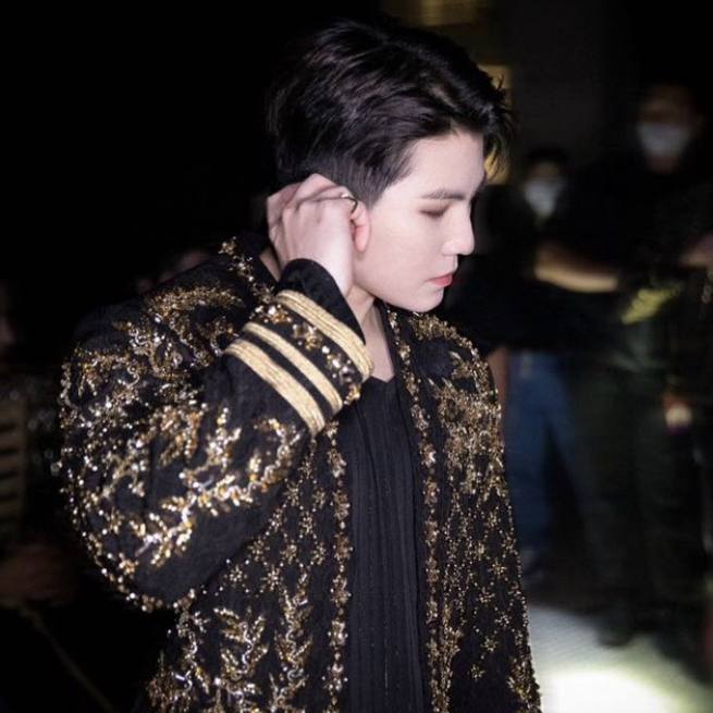 Recent activity shot of Woozi (SEVENTEEN)