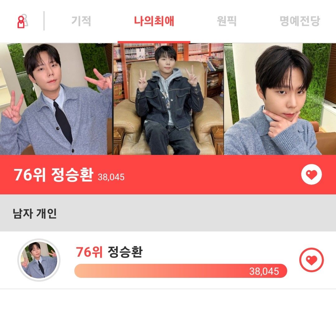 Recent activity shot of Jung Seunghwan