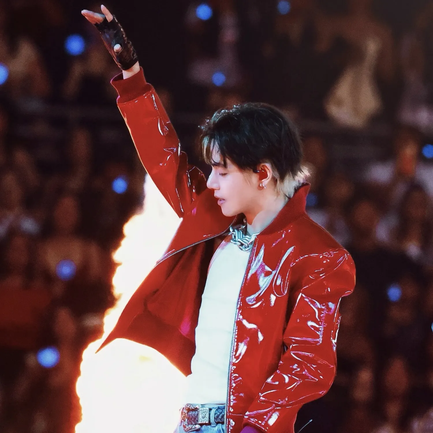 Momen yang diabadikan oleh penggemar V (BTS)