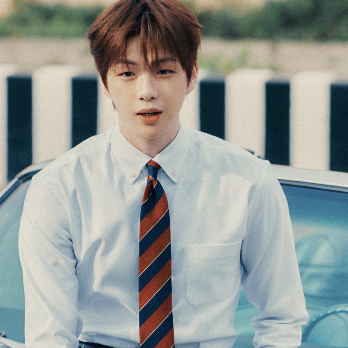 A moment captured by Kang Daniel's fan