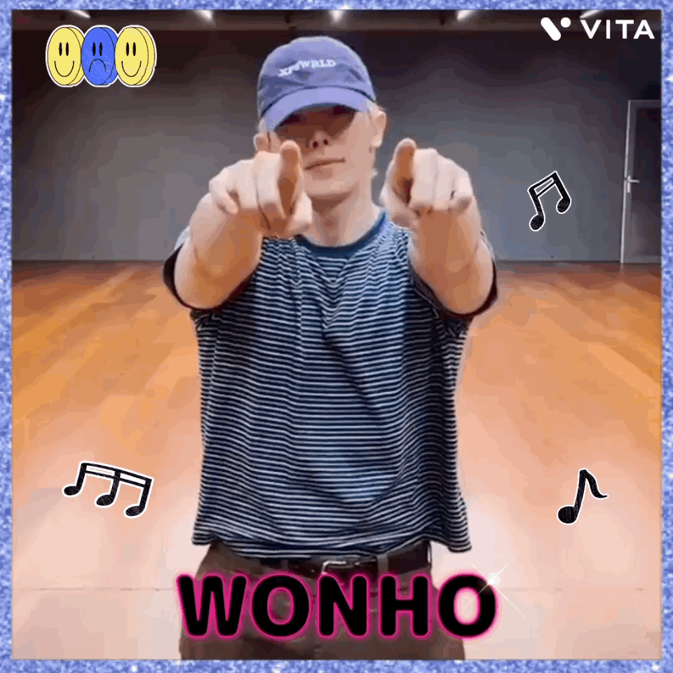A moment captured by Wonho's fan