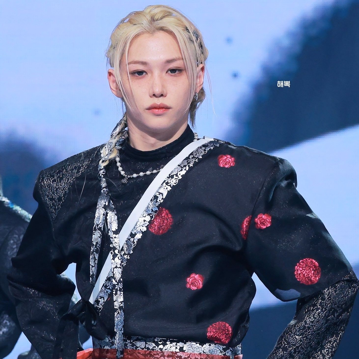 A moment captured by Felix (Stray Kids)'s fan