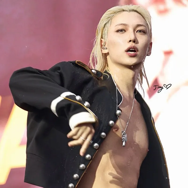 Recent activity shot of Felix (Stray Kids)