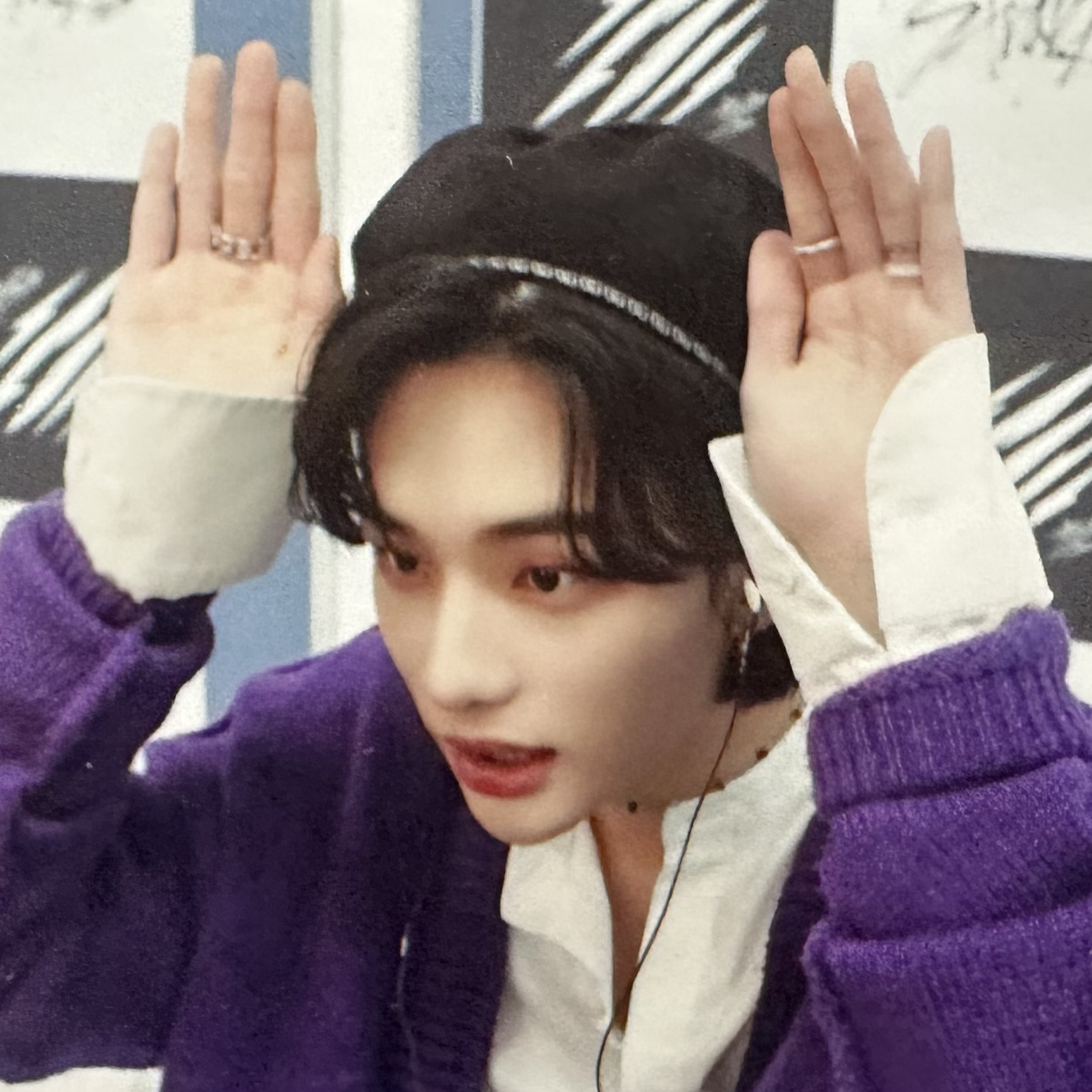 A moment captured by Hyunjin (Stray Kids)'s fan
