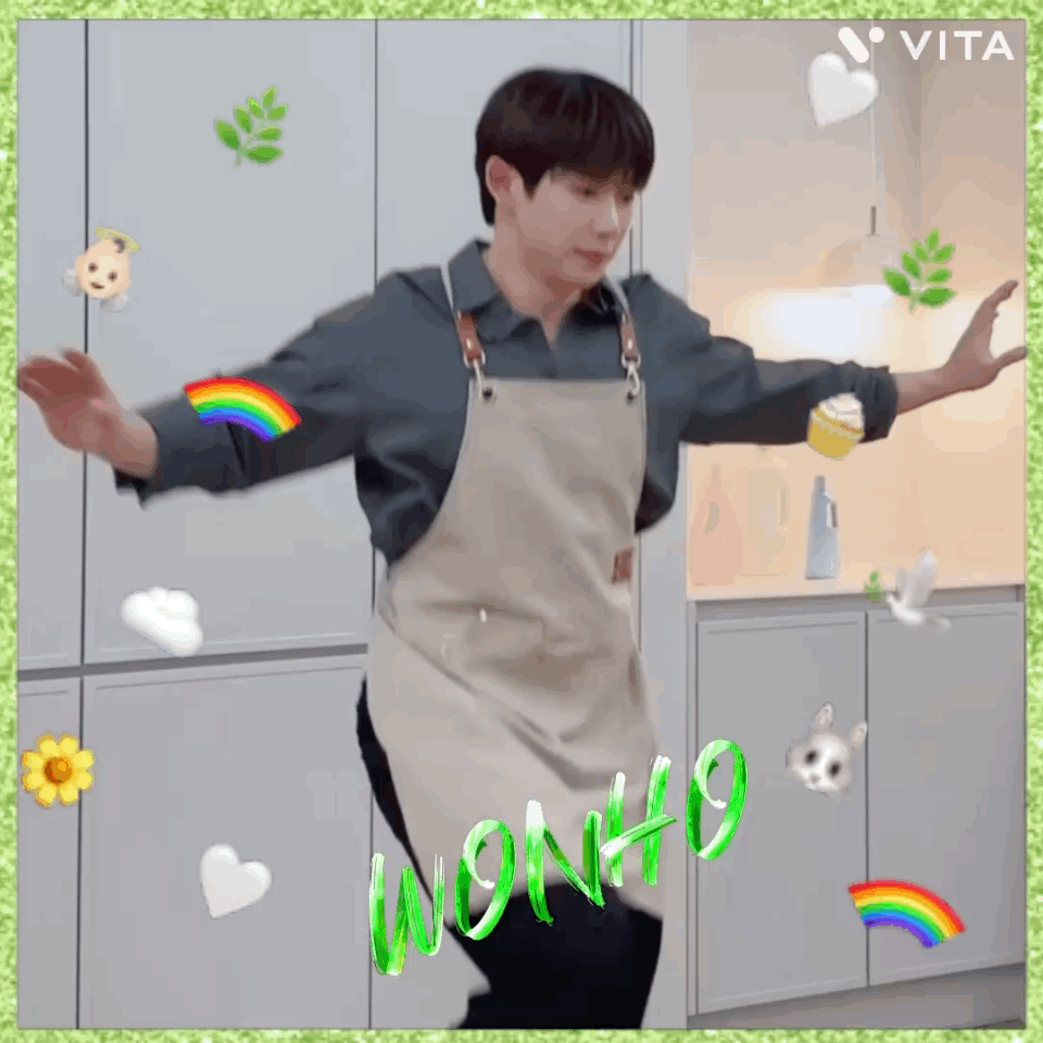 A moment captured by Wonho's fan