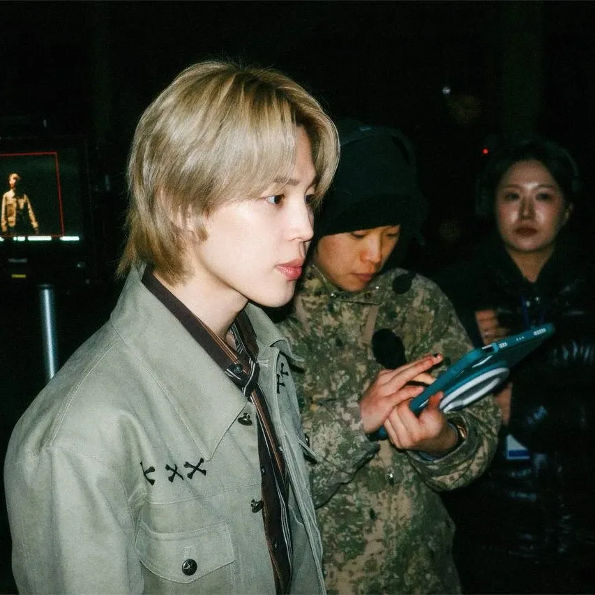 Recent activity shot of Jimin (BTS)
