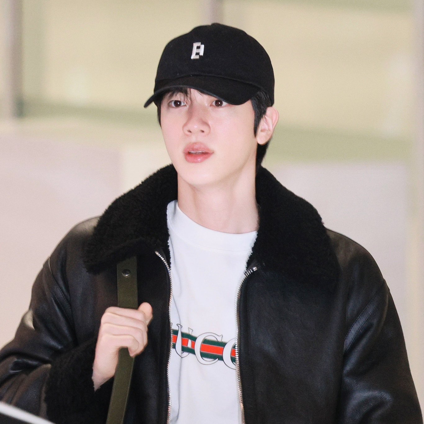 Recent activity shot of Jin (BTS)