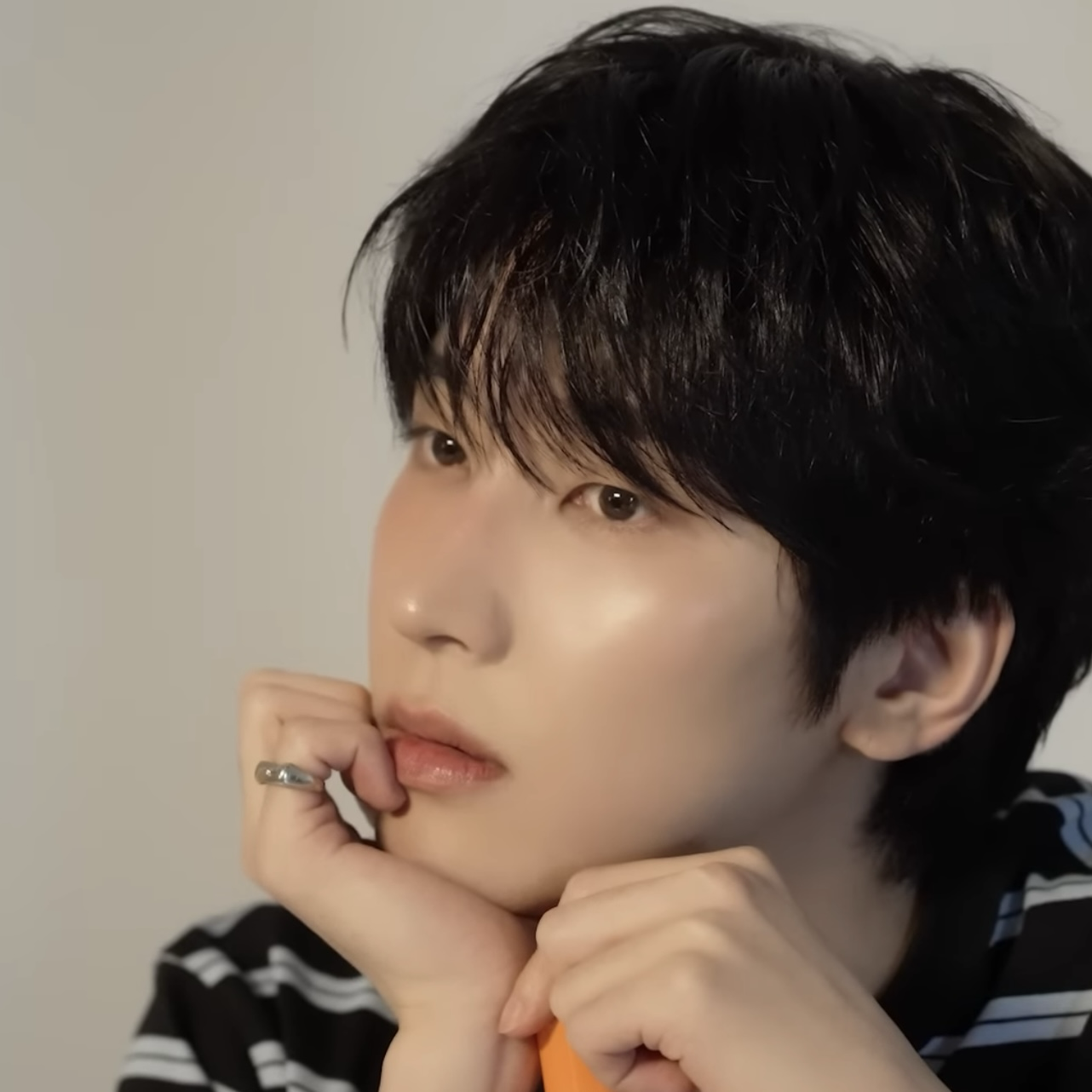 A moment captured by Wonwoo (SEVENTEEN)'s fan