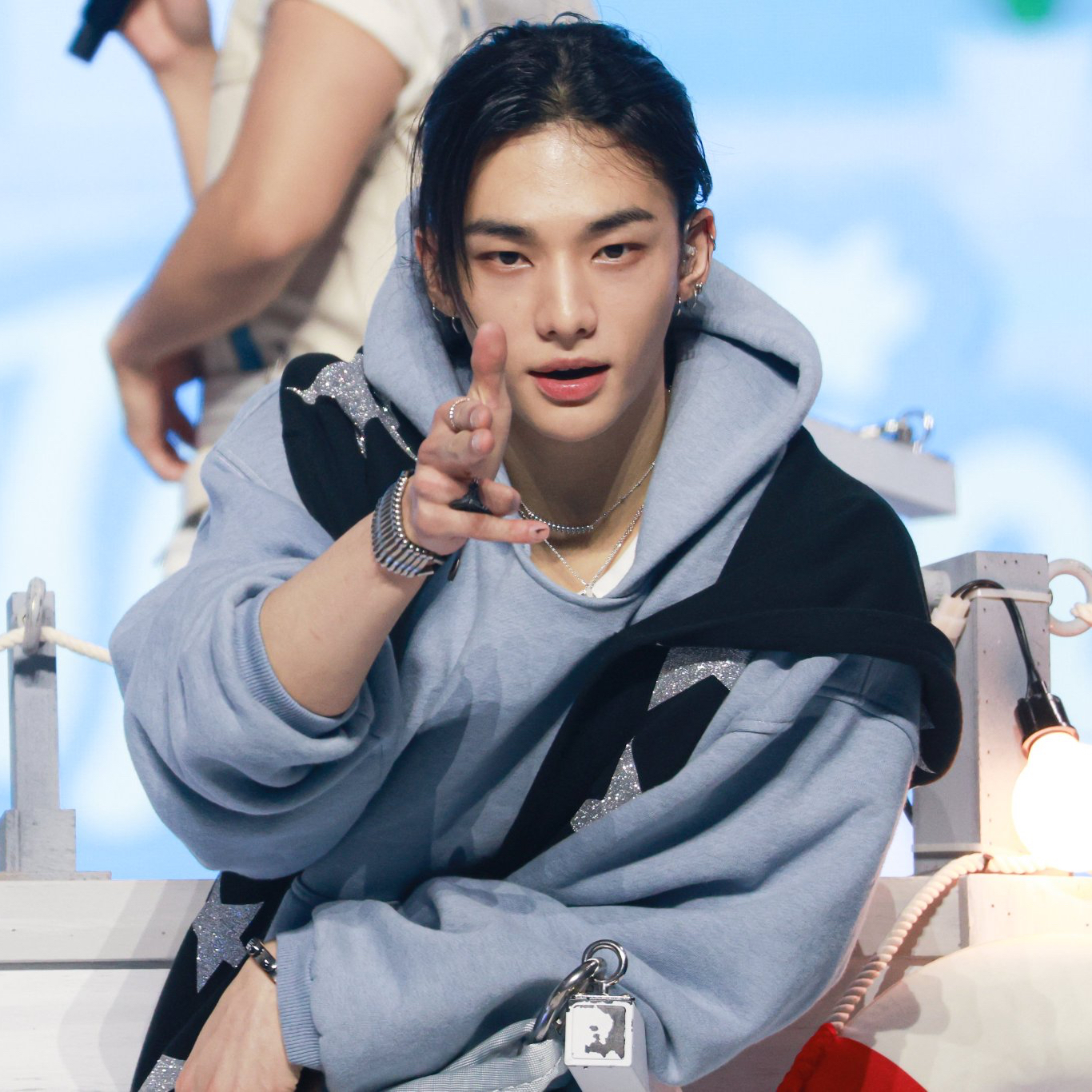 A moment captured by Hyunjin (Stray Kids)'s fan