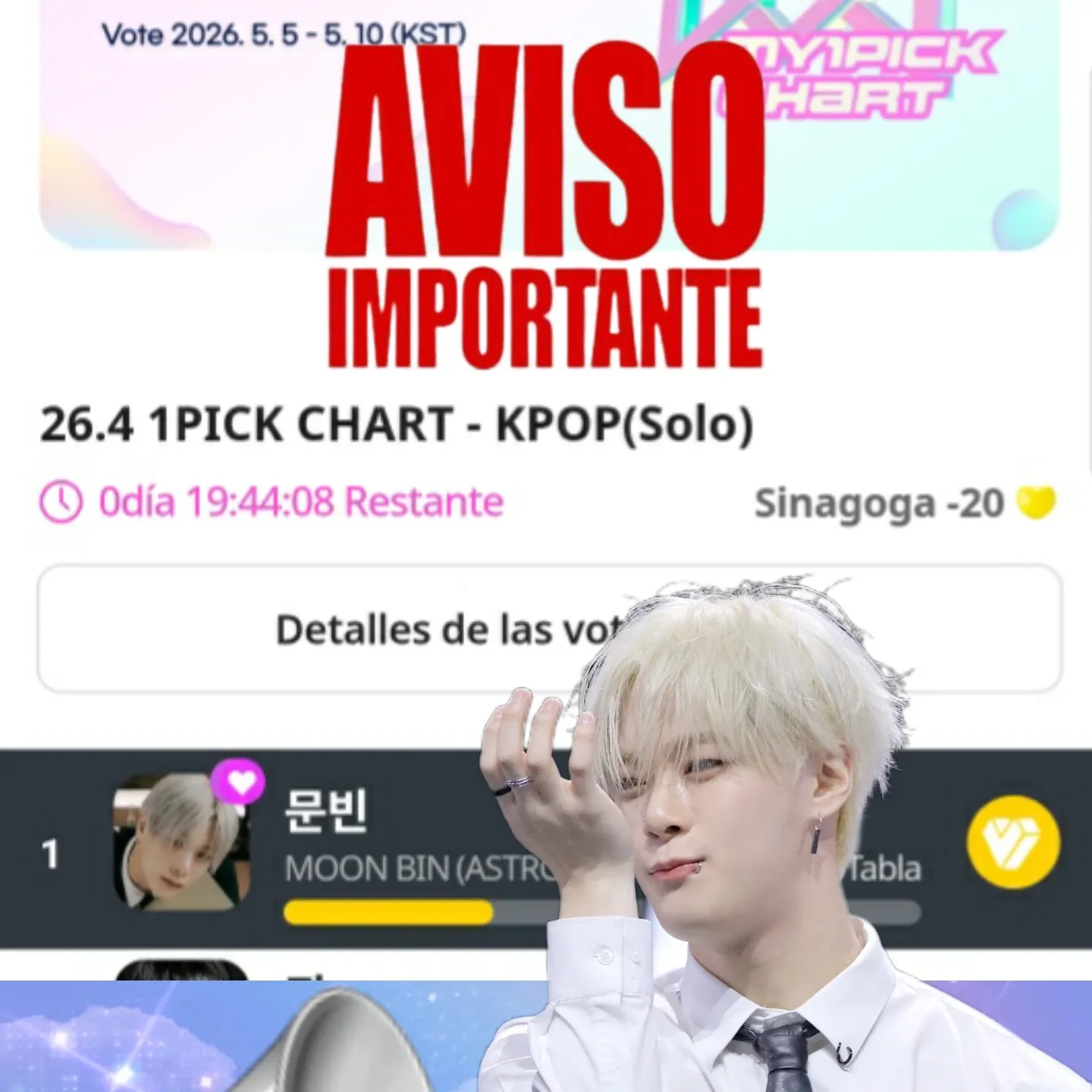 Recent activity shot of Moonbin (ASTRO)