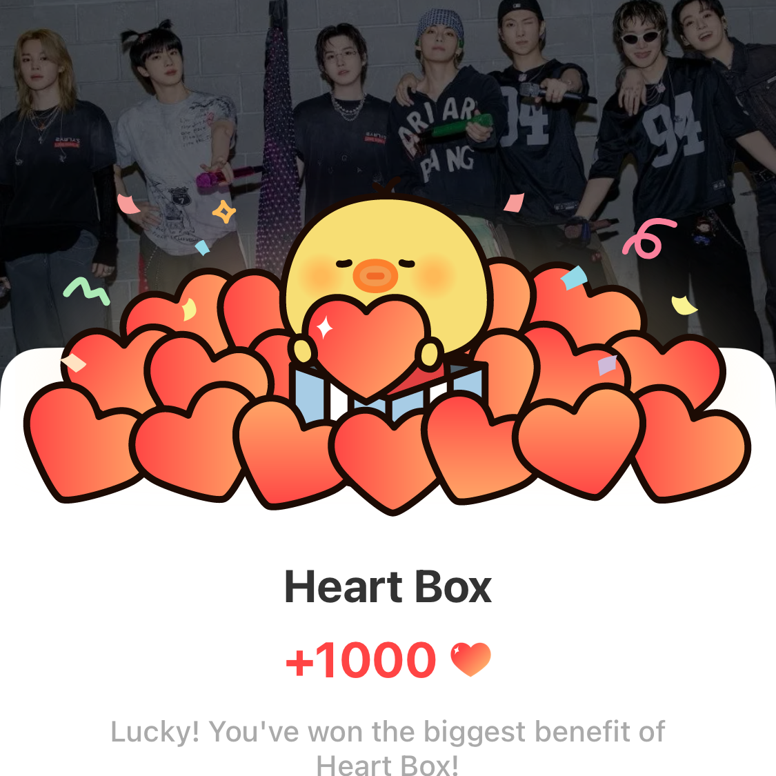 Recent activity shot of BTS