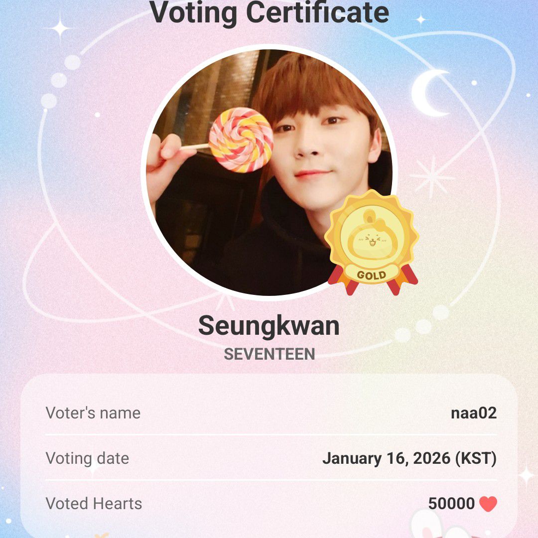 Recent activity shot of SEVENTEEN