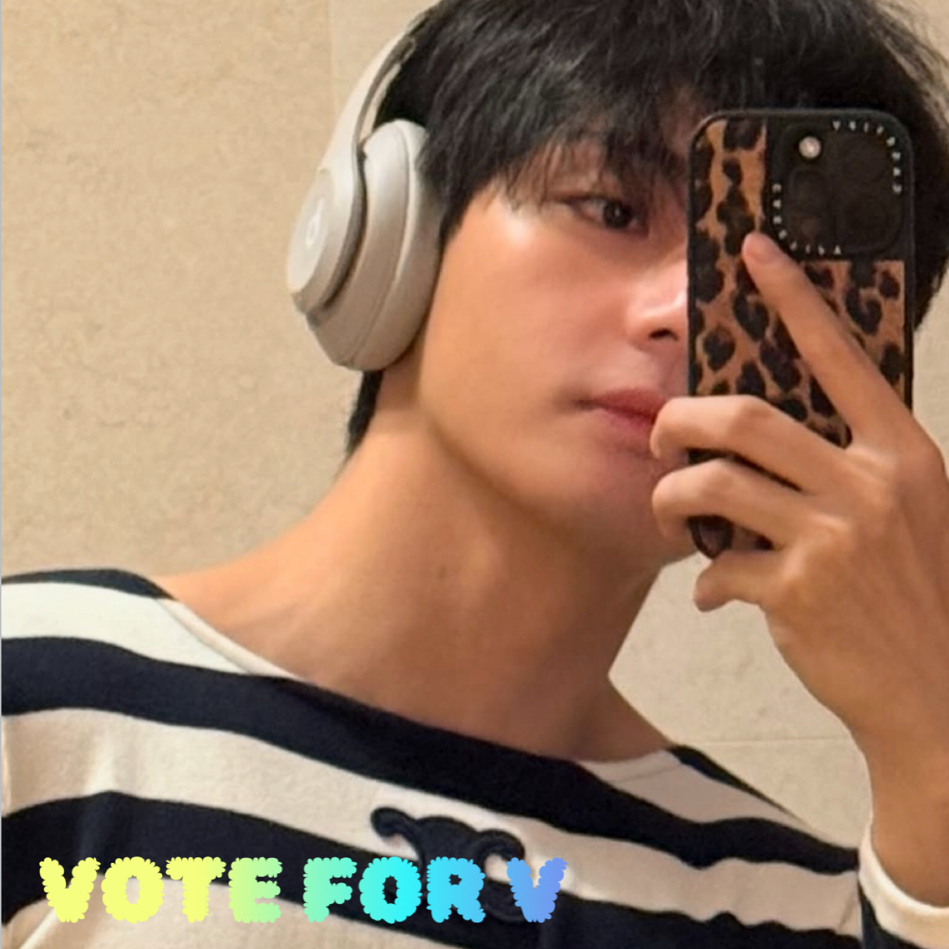 V (防弹少年团)粉丝拍下的瞬间