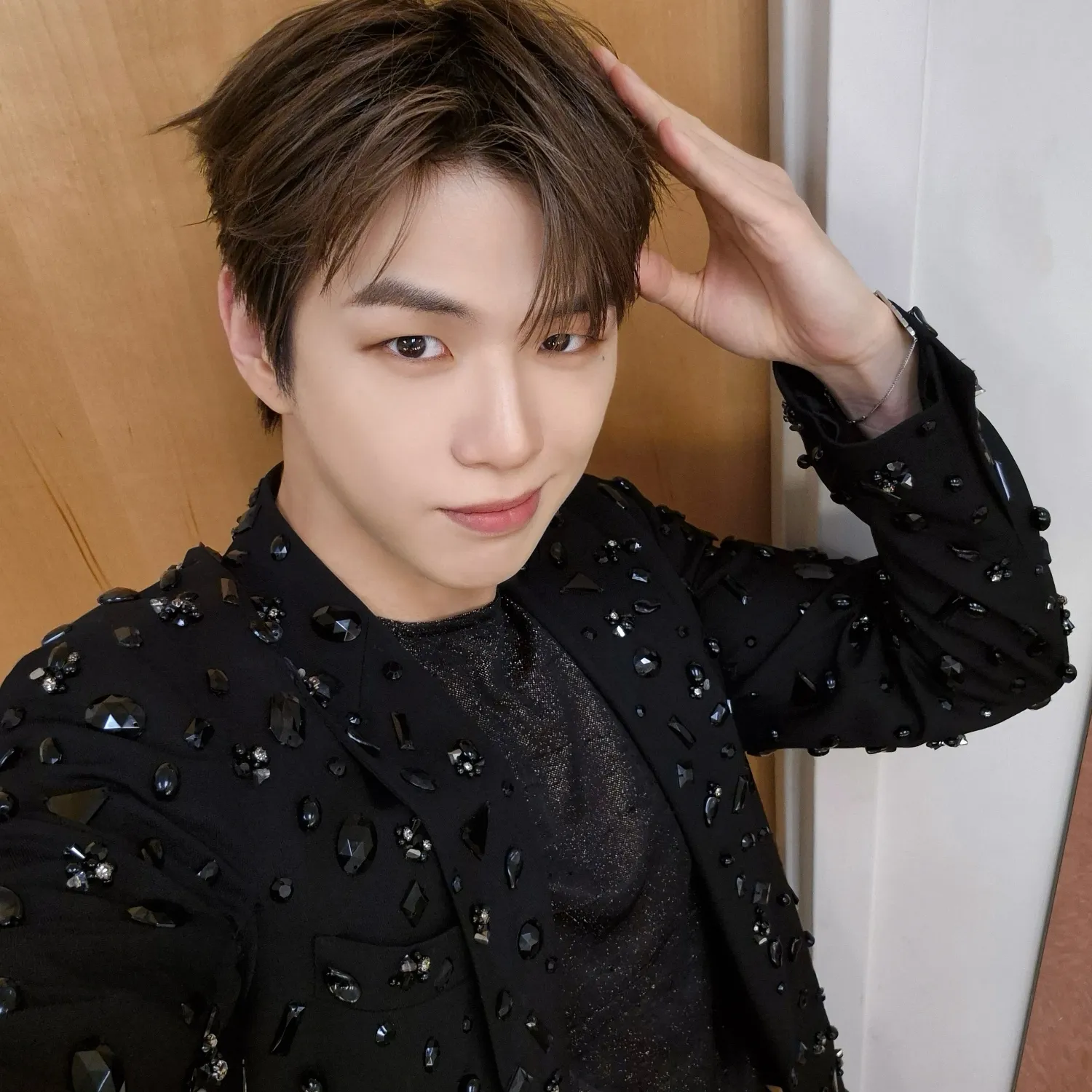 A moment captured by Kang Daniel's fan