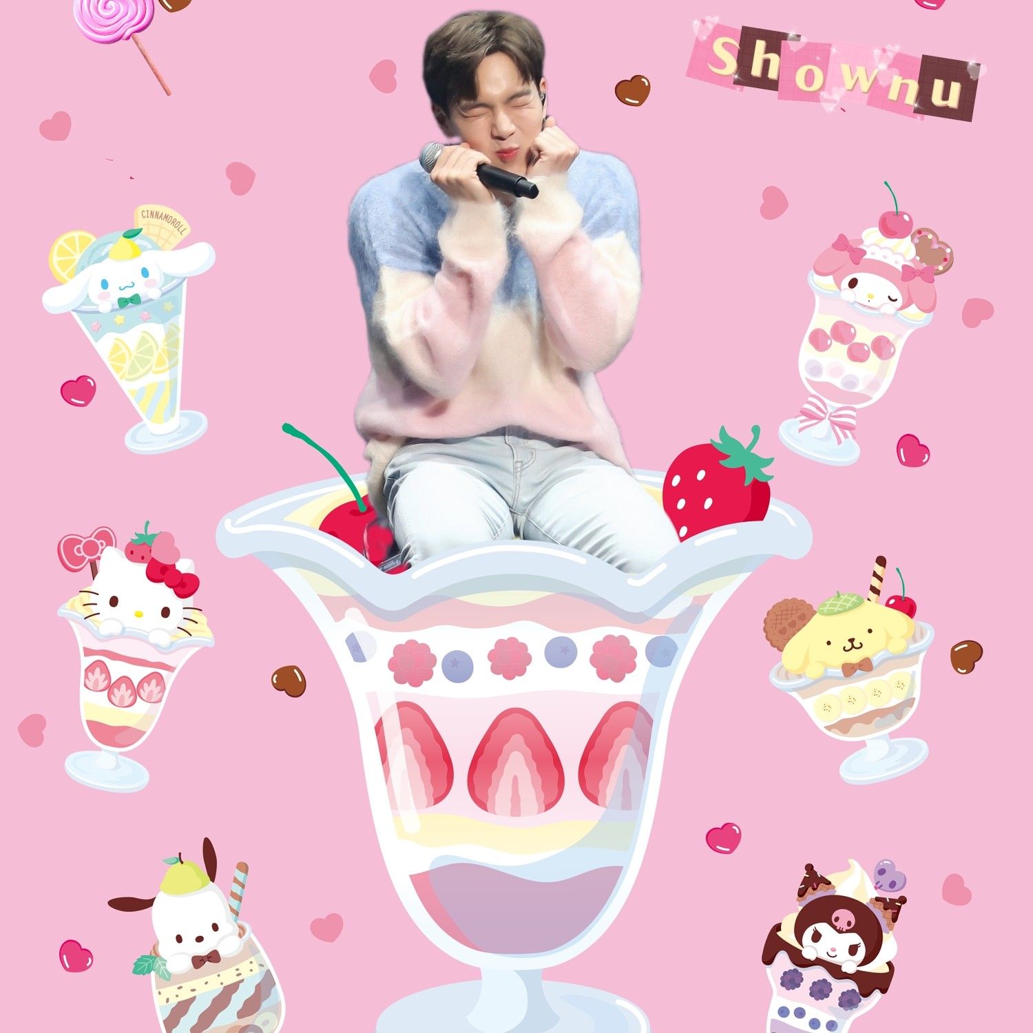 A moment captured by Shownu (MONSTA X)'s fan