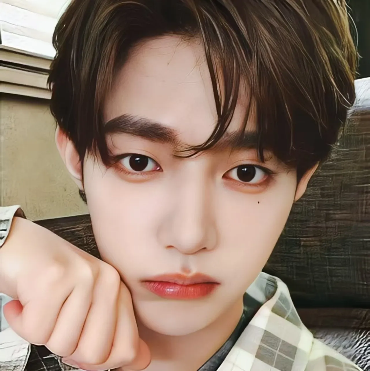 A moment captured by Zhang Hao's fan