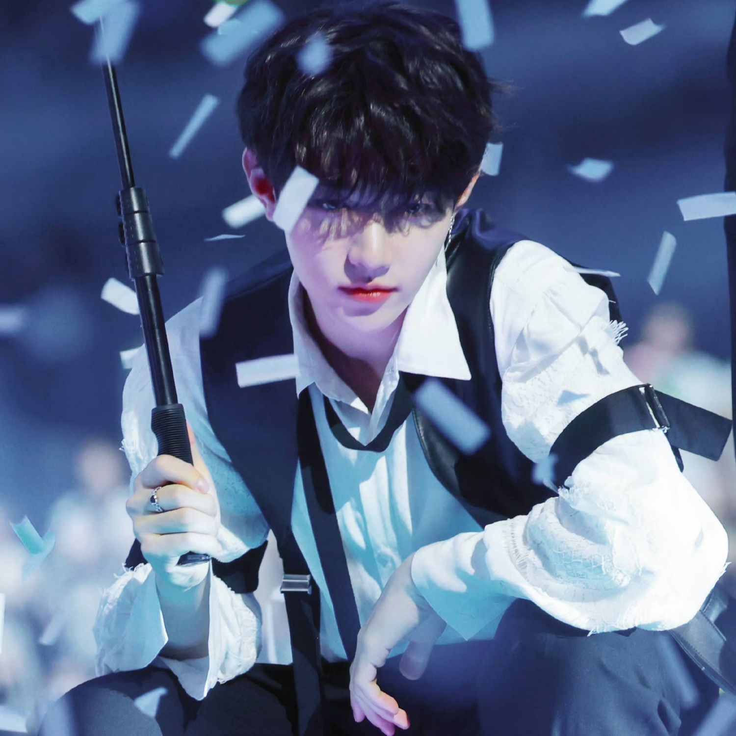 A moment captured by Zhang Hao's fan