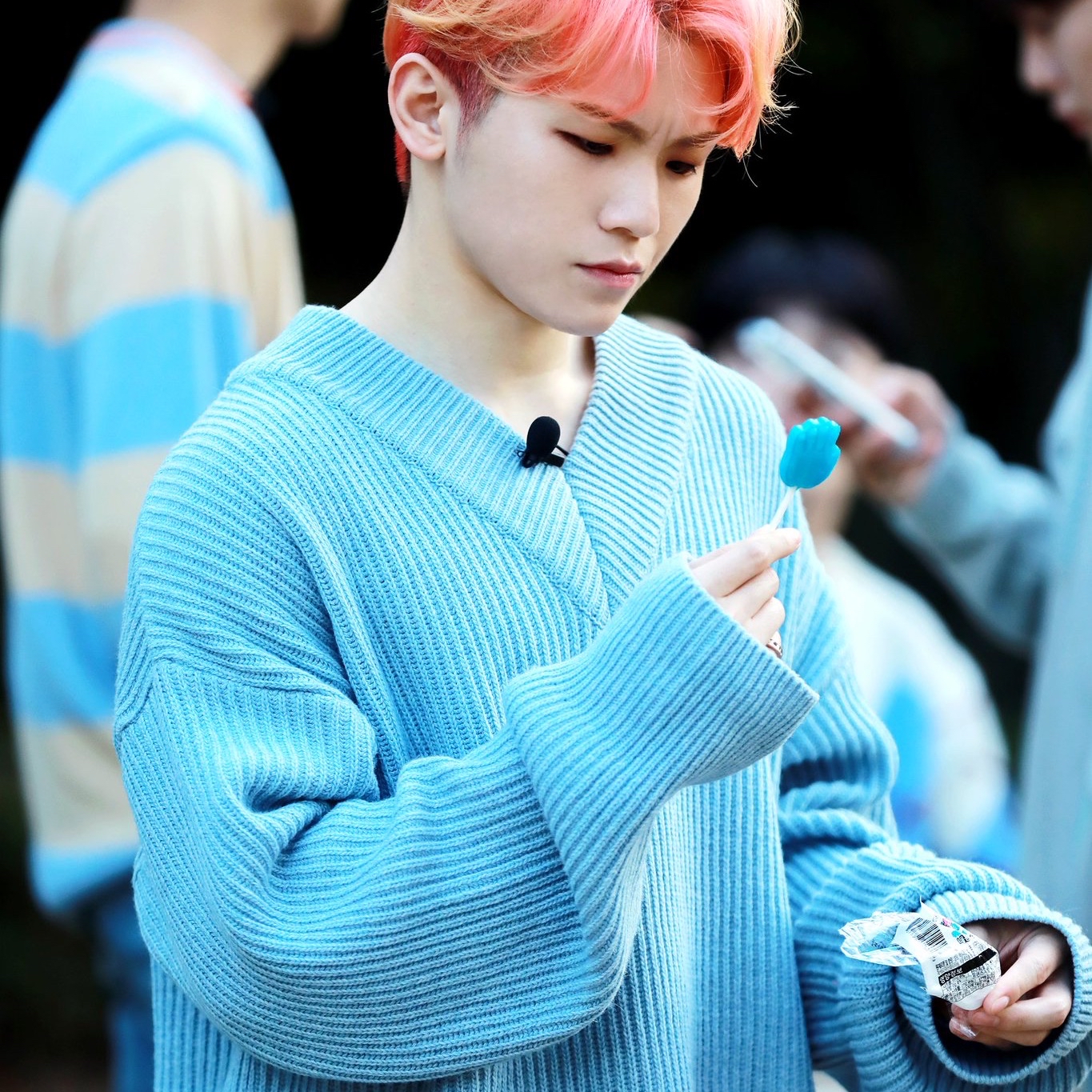 A moment captured by Woozi (SEVENTEEN)'s fan