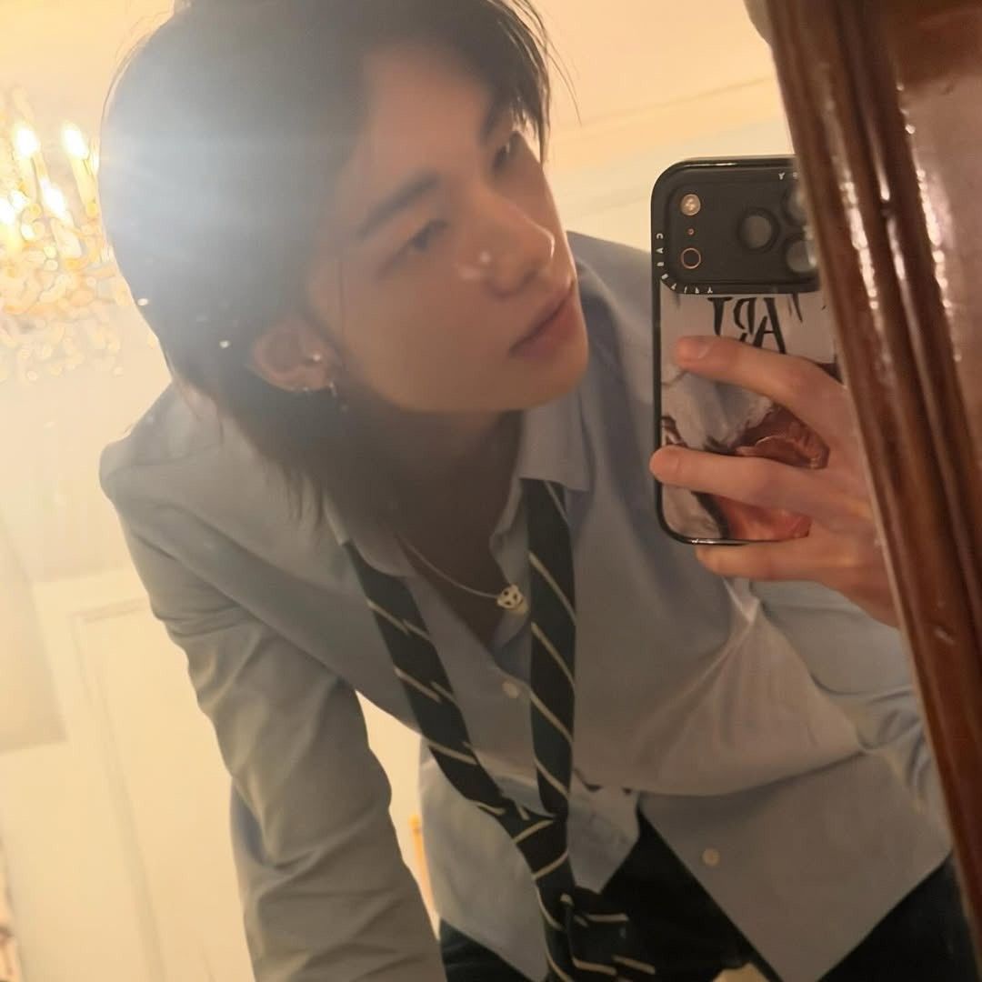 A moment captured by Hyunjin (Stray Kids)'s fan