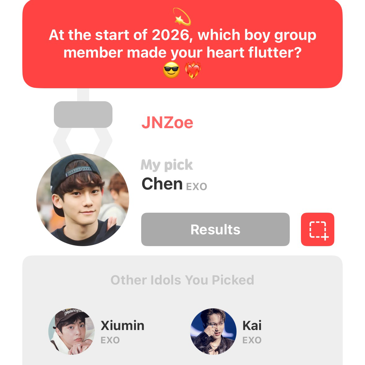 A moment captured by Chen (EXO)'s fan