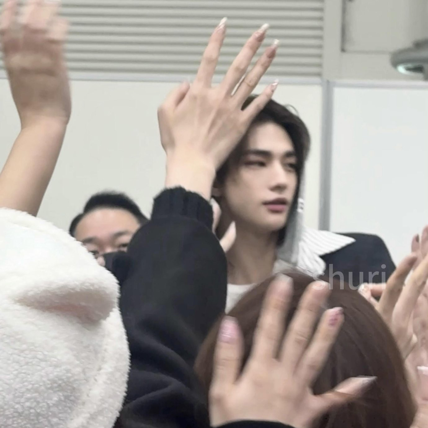 A moment captured by Hyunjin (Stray Kids)'s fan