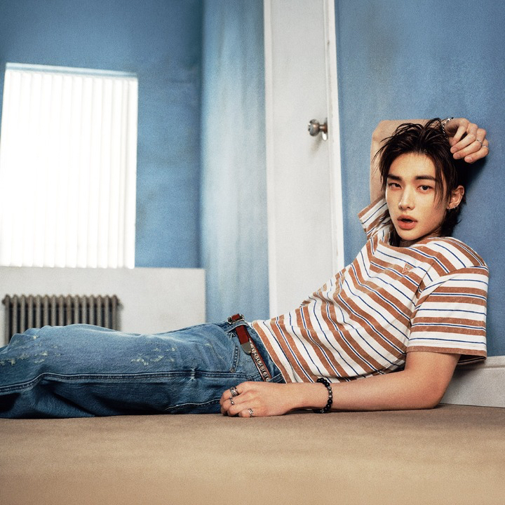 A moment captured by Stray Kids's fan