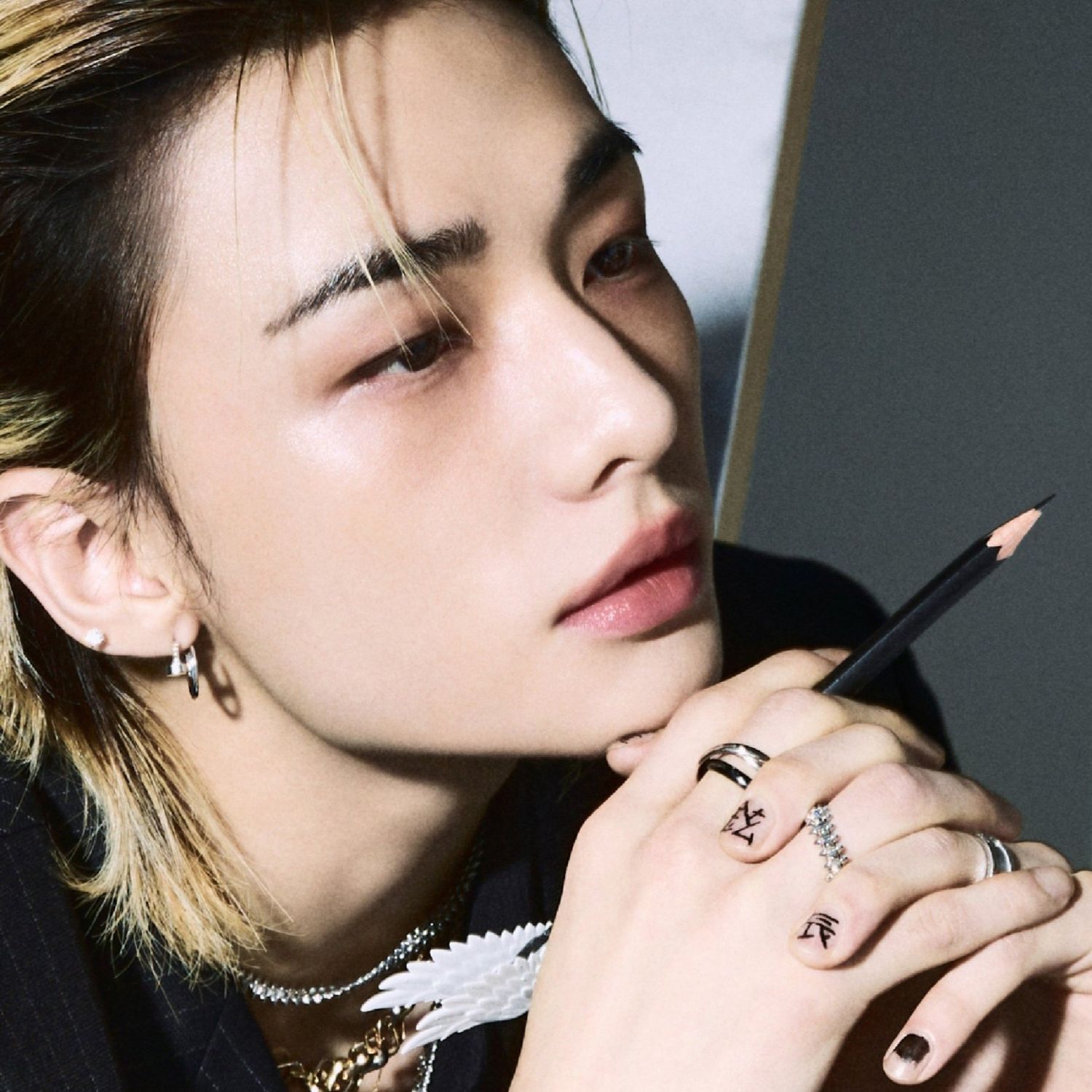 Recent activity shot of Hyunjin (Stray Kids)