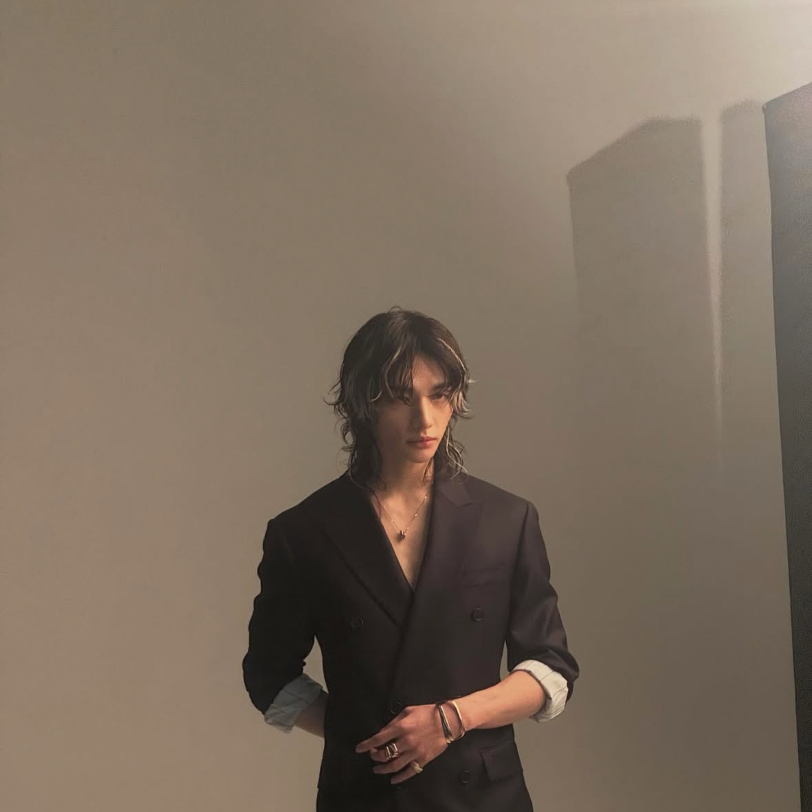 Recent activity shot of Hyunjin (Stray Kids)