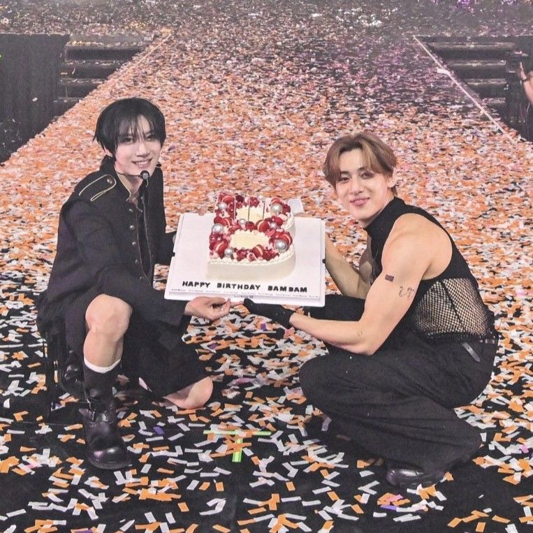 A moment captured by Bambam (GOT7)'s fan