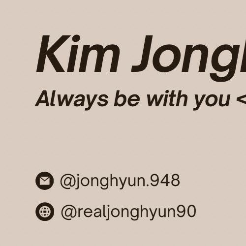 Latest photo of Jonghyun (SHINee)