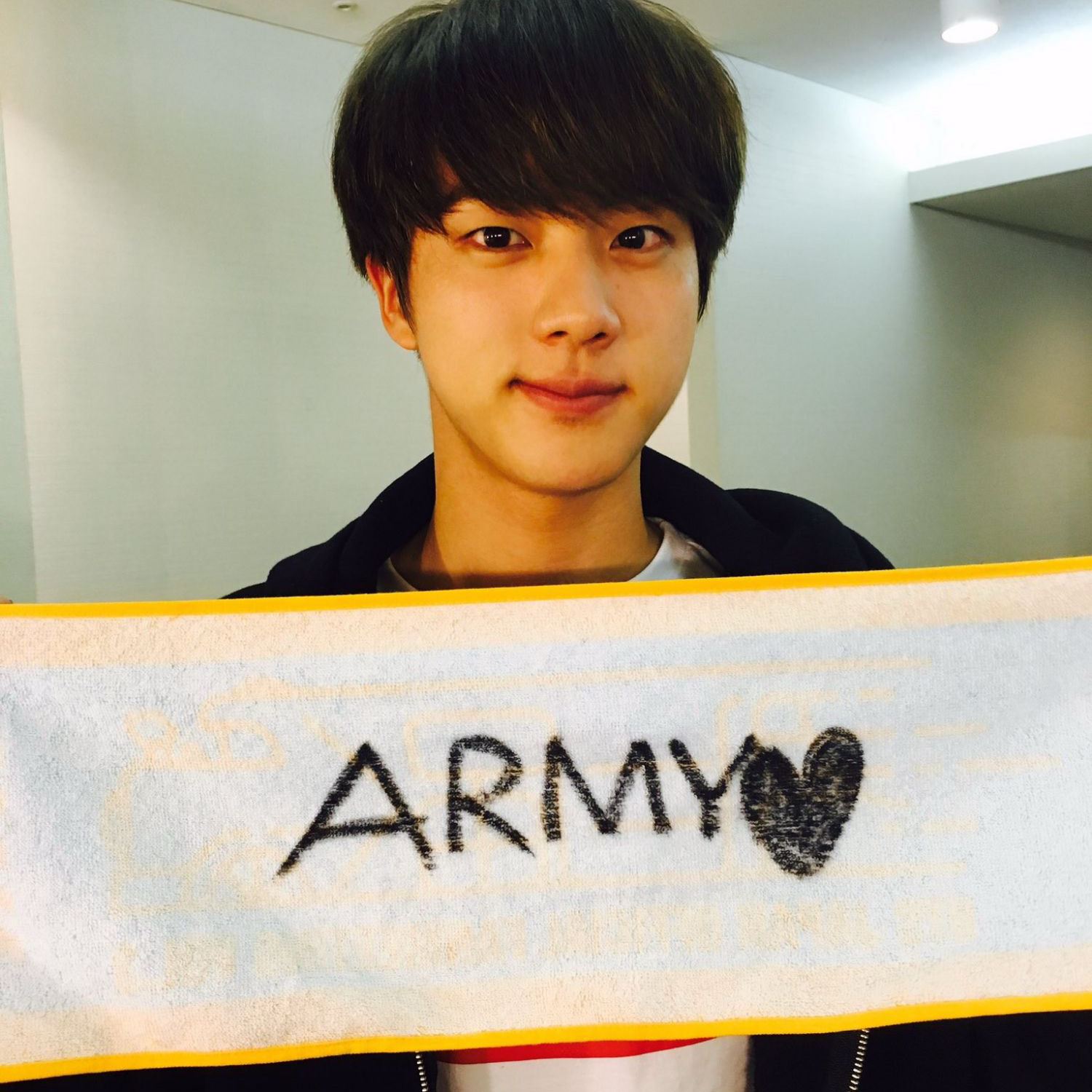 Recent activity shot of Jin (BTS)