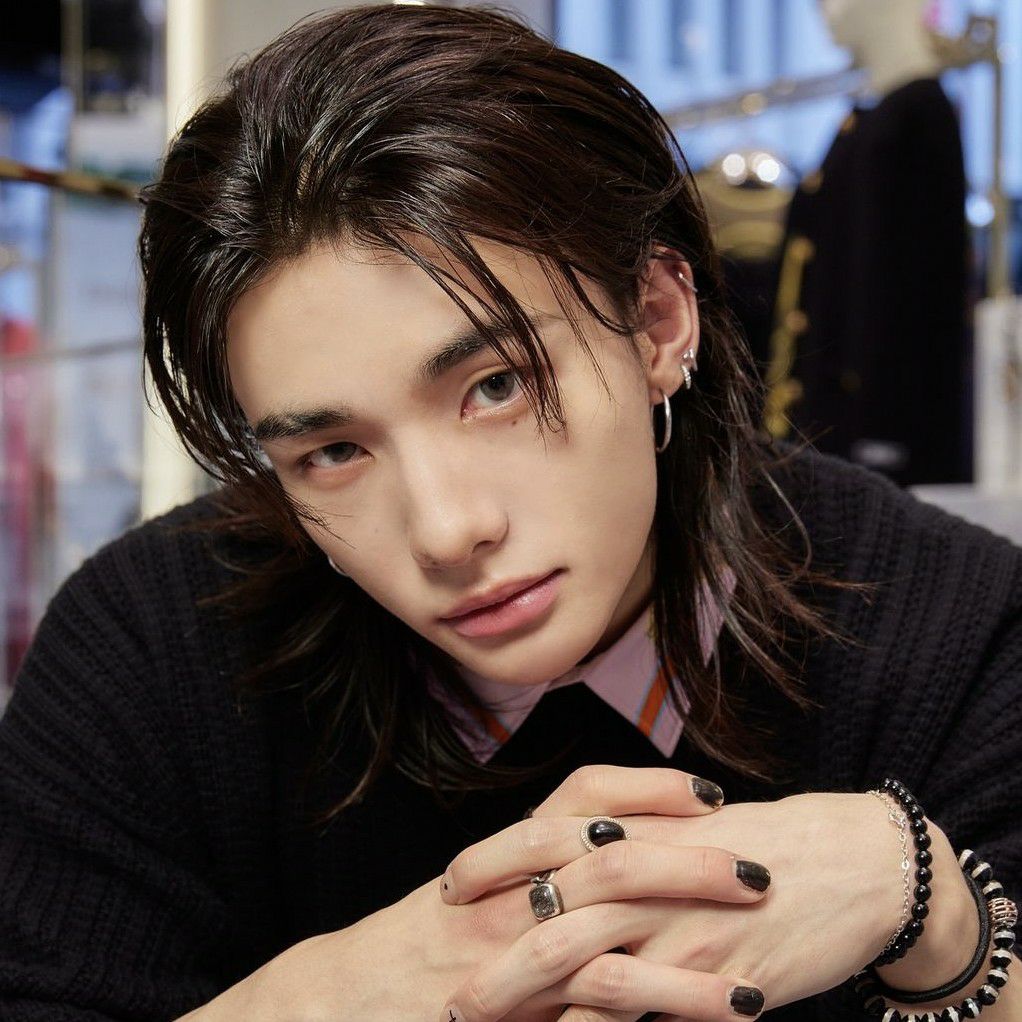 Recent activity shot of Hyunjin (Stray Kids)