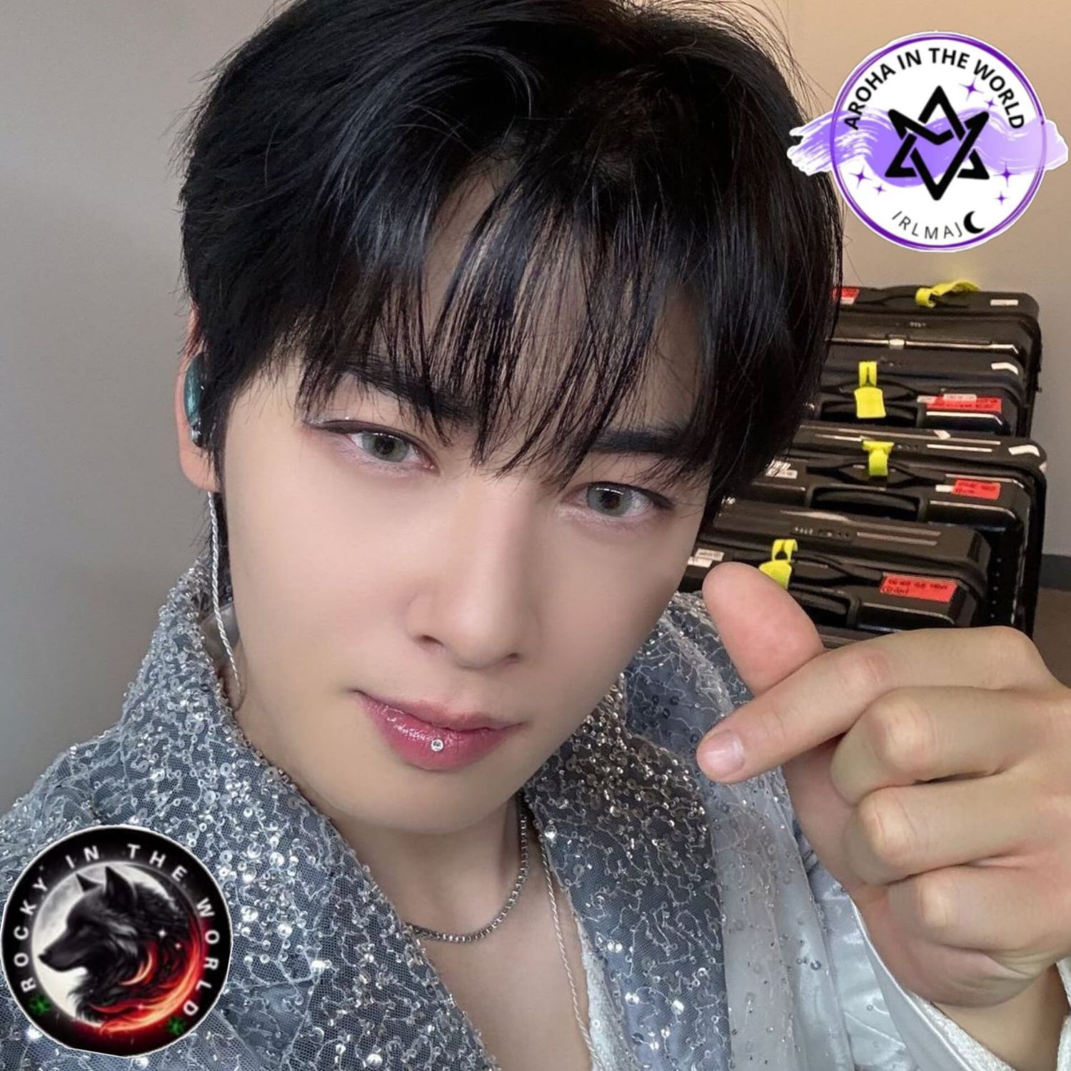 A moment captured by Eunwoo (ASTRO)'s fan