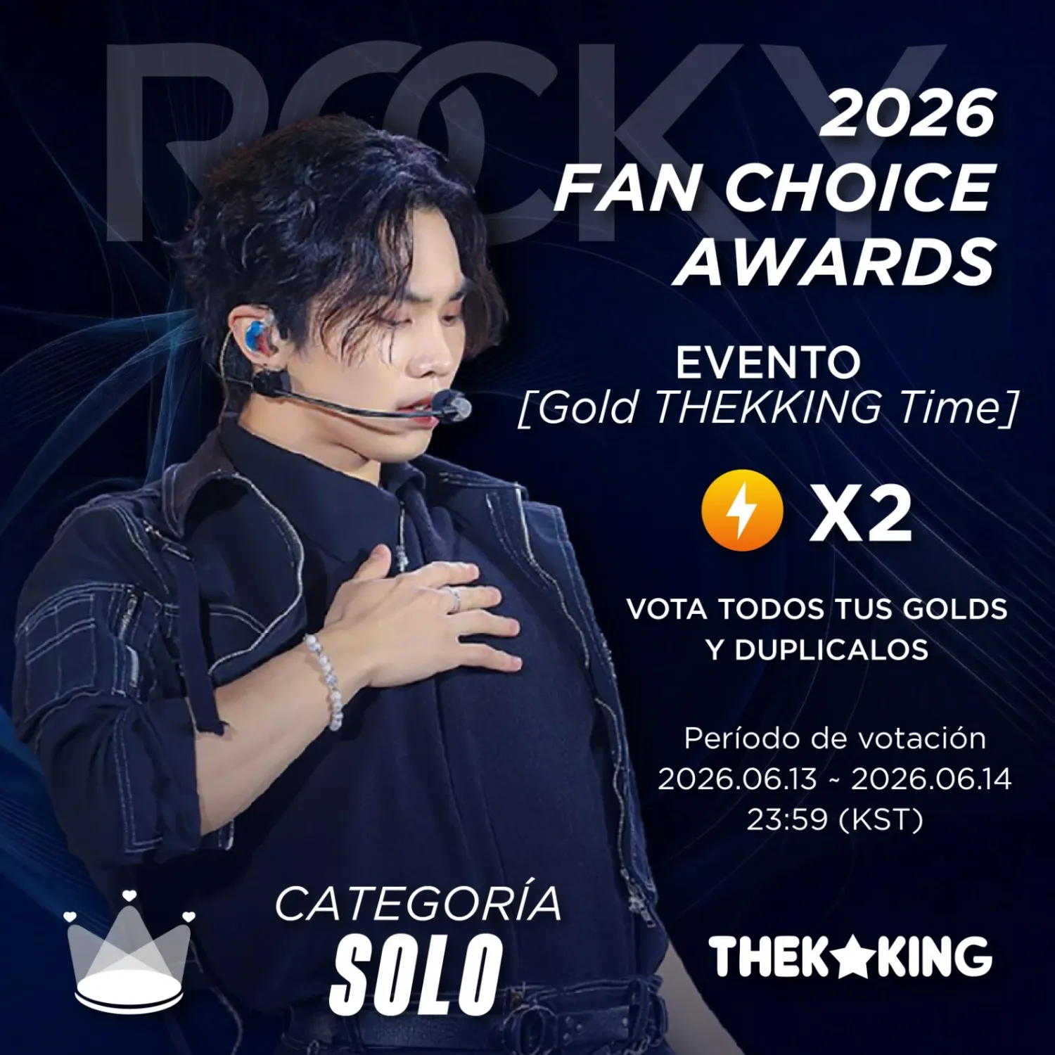 A moment captured by Rocky's fan