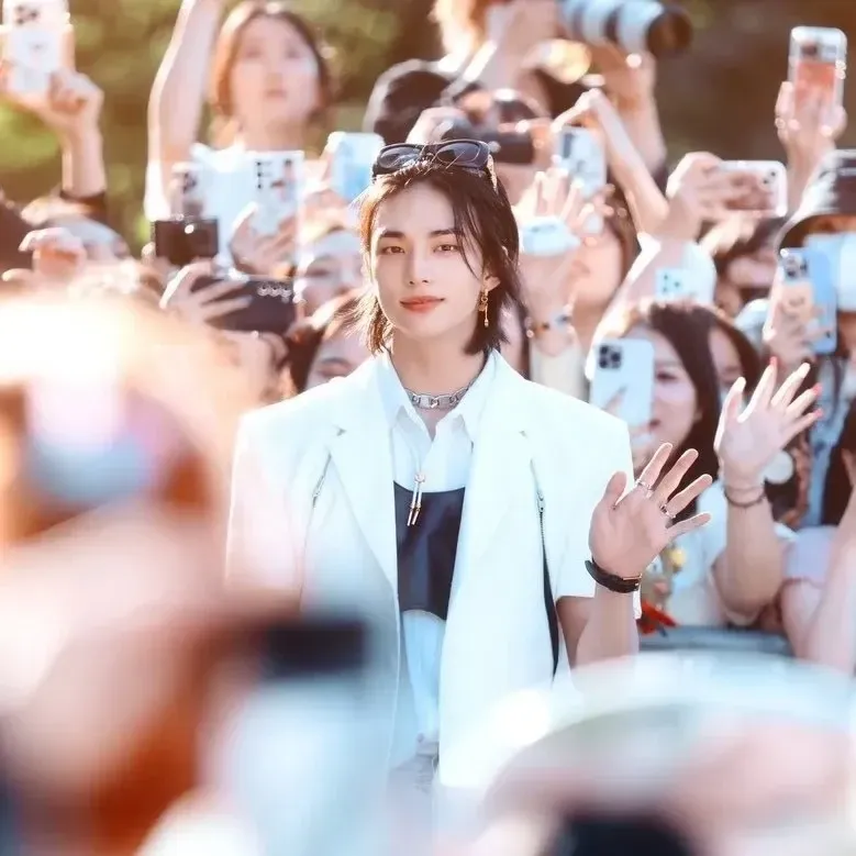 Behind-the-scenes cut of Hyunjin (Stray Kids)