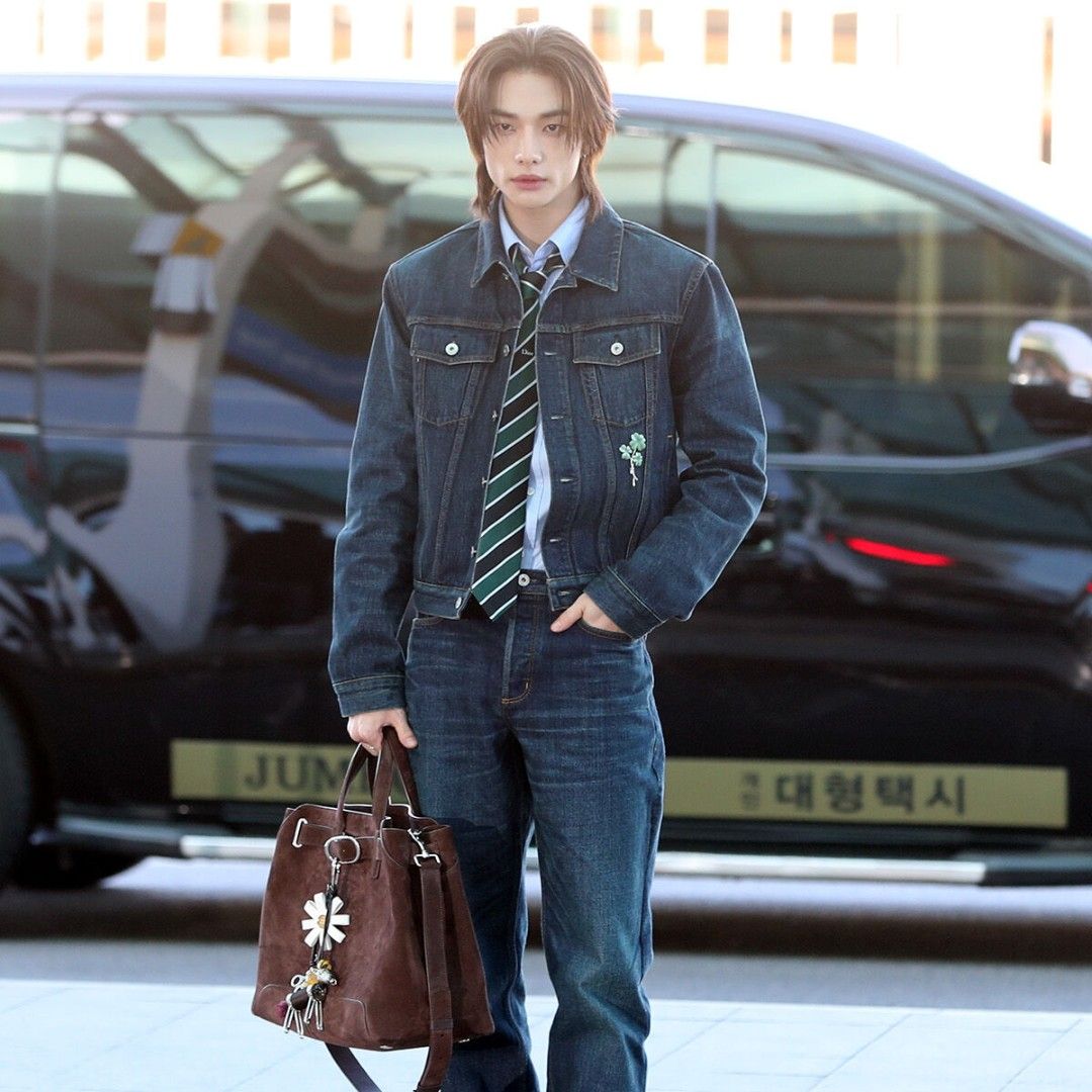 A moment captured by Stray Kids's fan