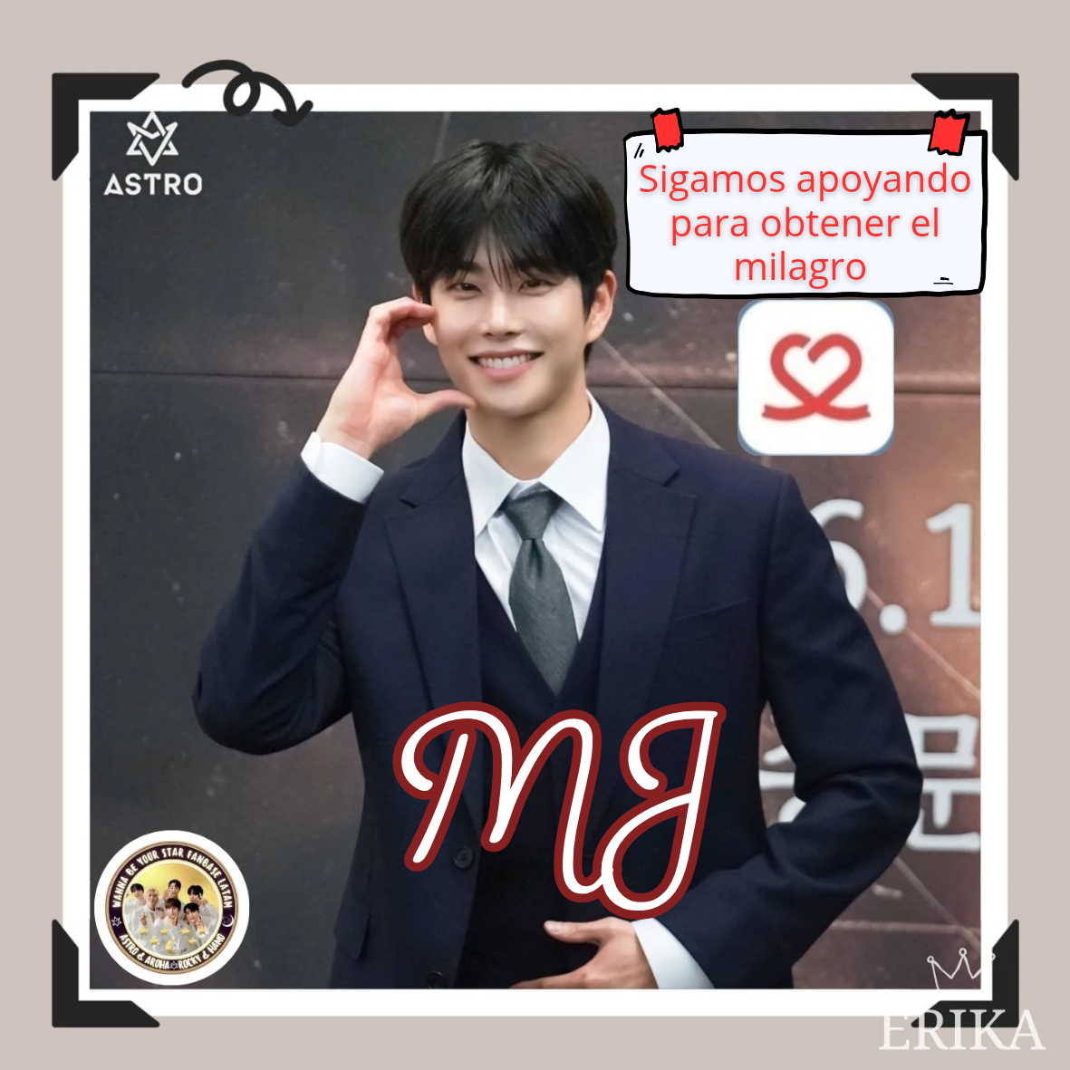 A moment captured by MJ (ASTRO)'s fan