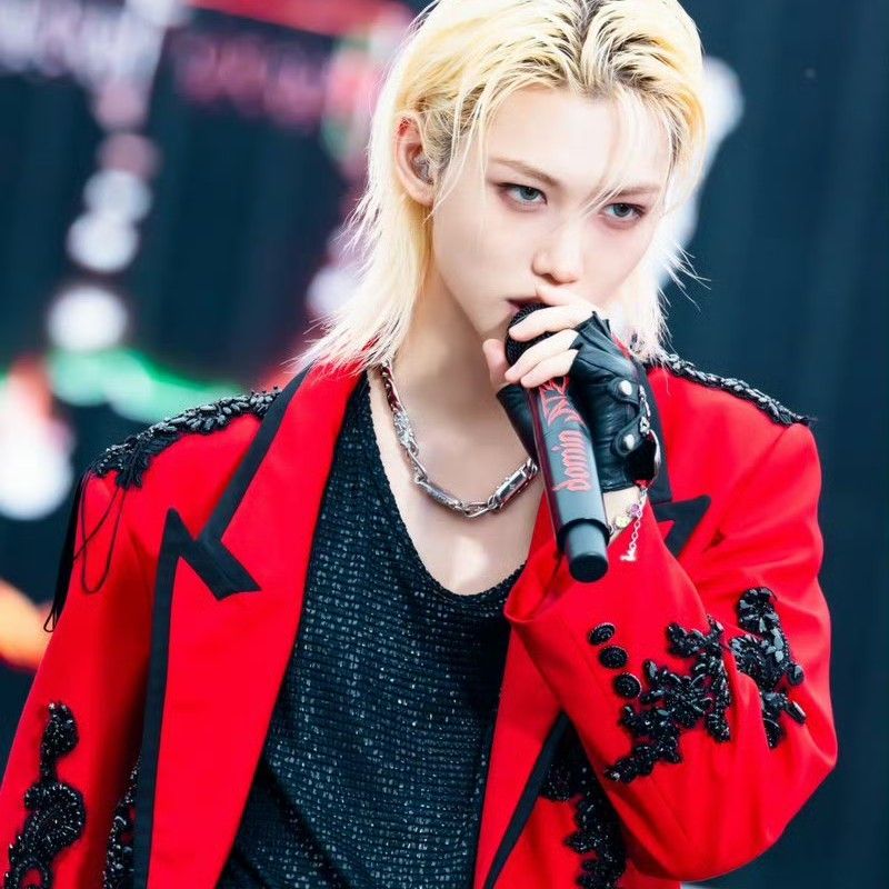 Recent activity shot of Felix (Stray Kids)