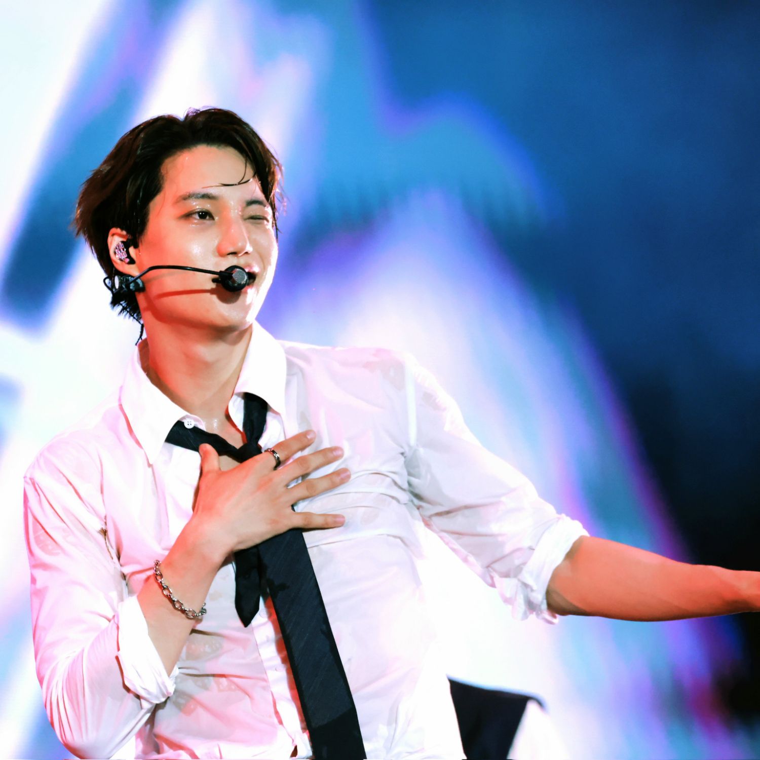 Momen yang diabadikan oleh penggemar Kai (EXO)