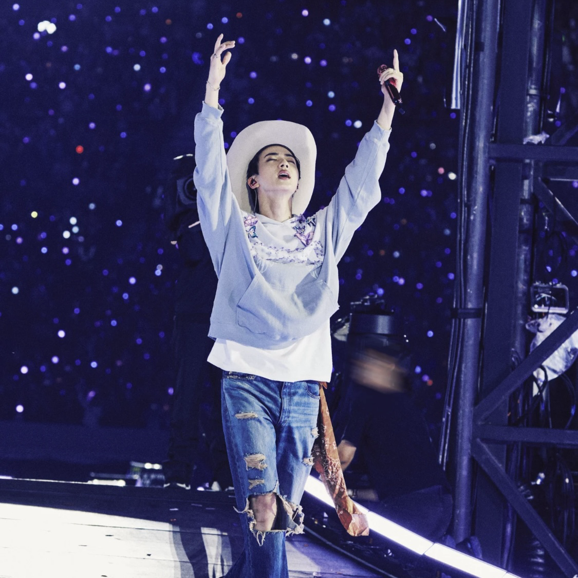 Recent activity shot of Jin (BTS)