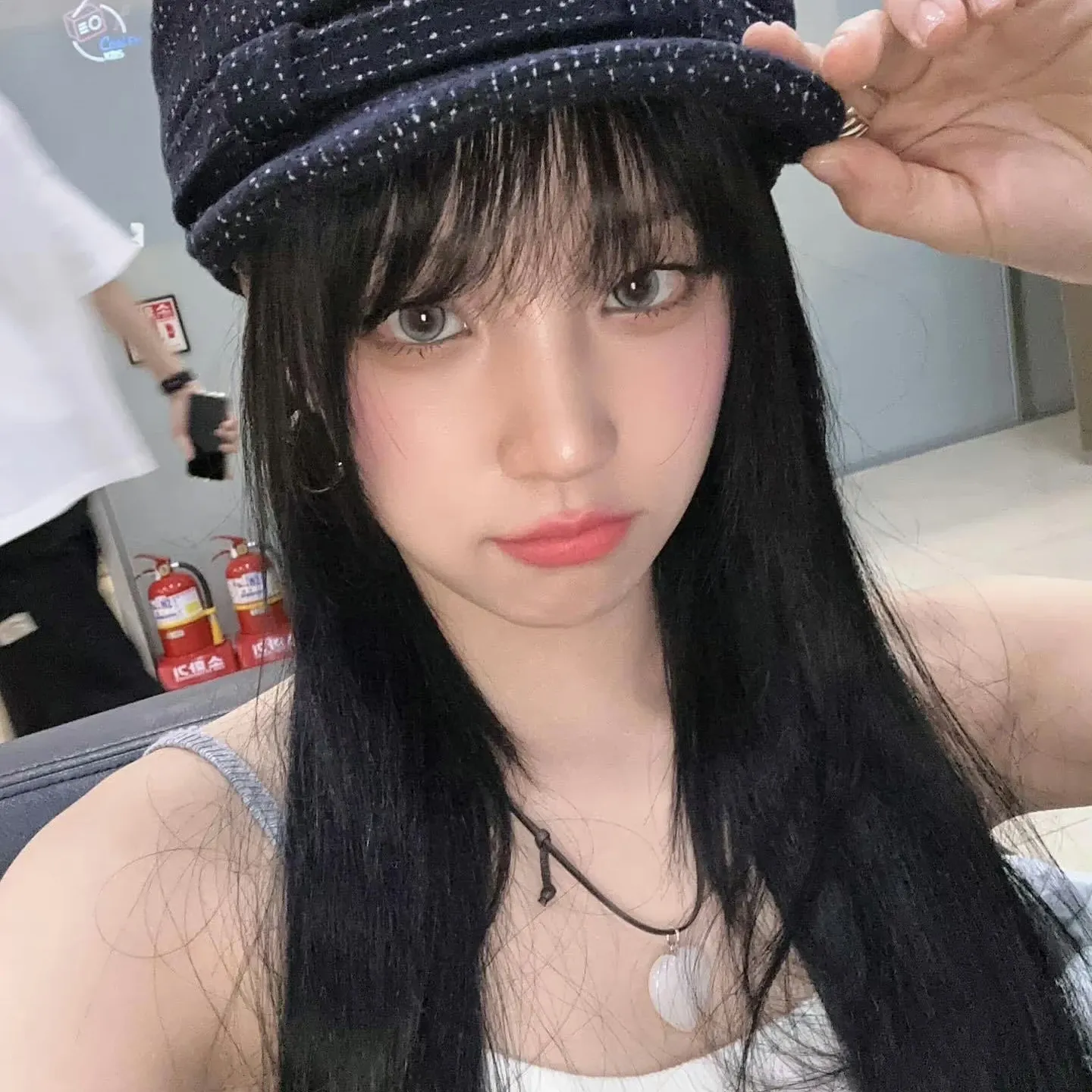 A moment captured by Yuqi (i-dle)'s fan