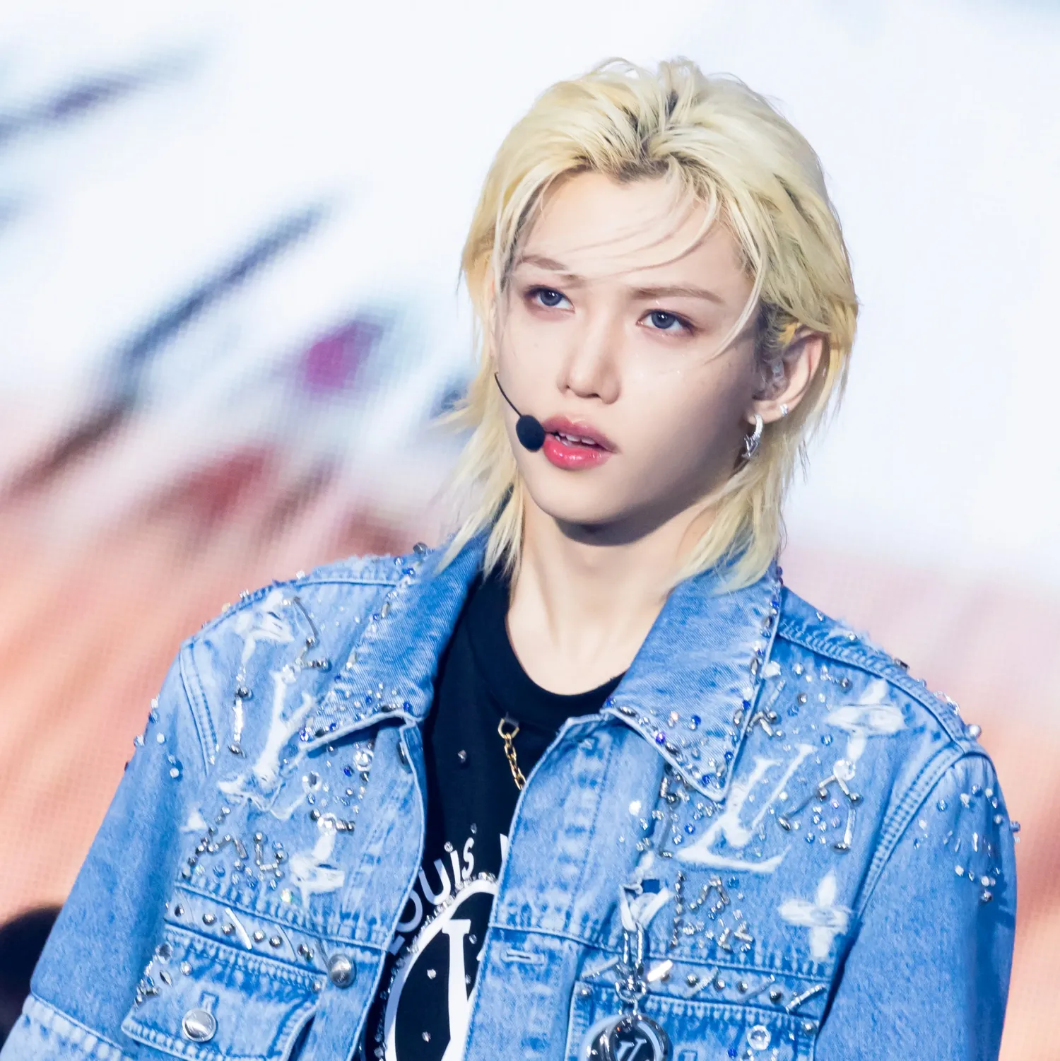 A moment captured by Stray Kids's fan