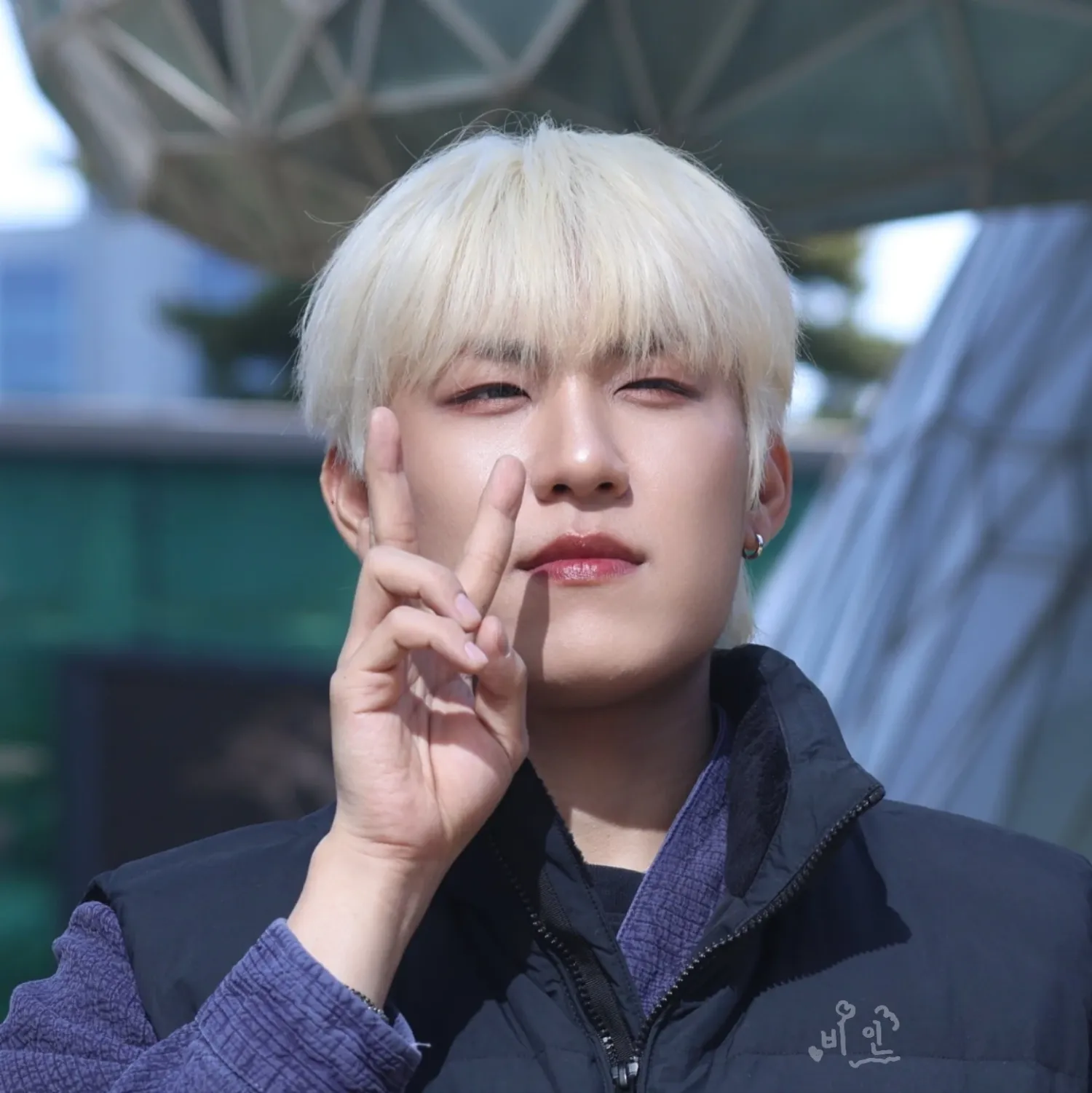 朴佑鎮 (AB6IX)粉絲拍下的瞬間