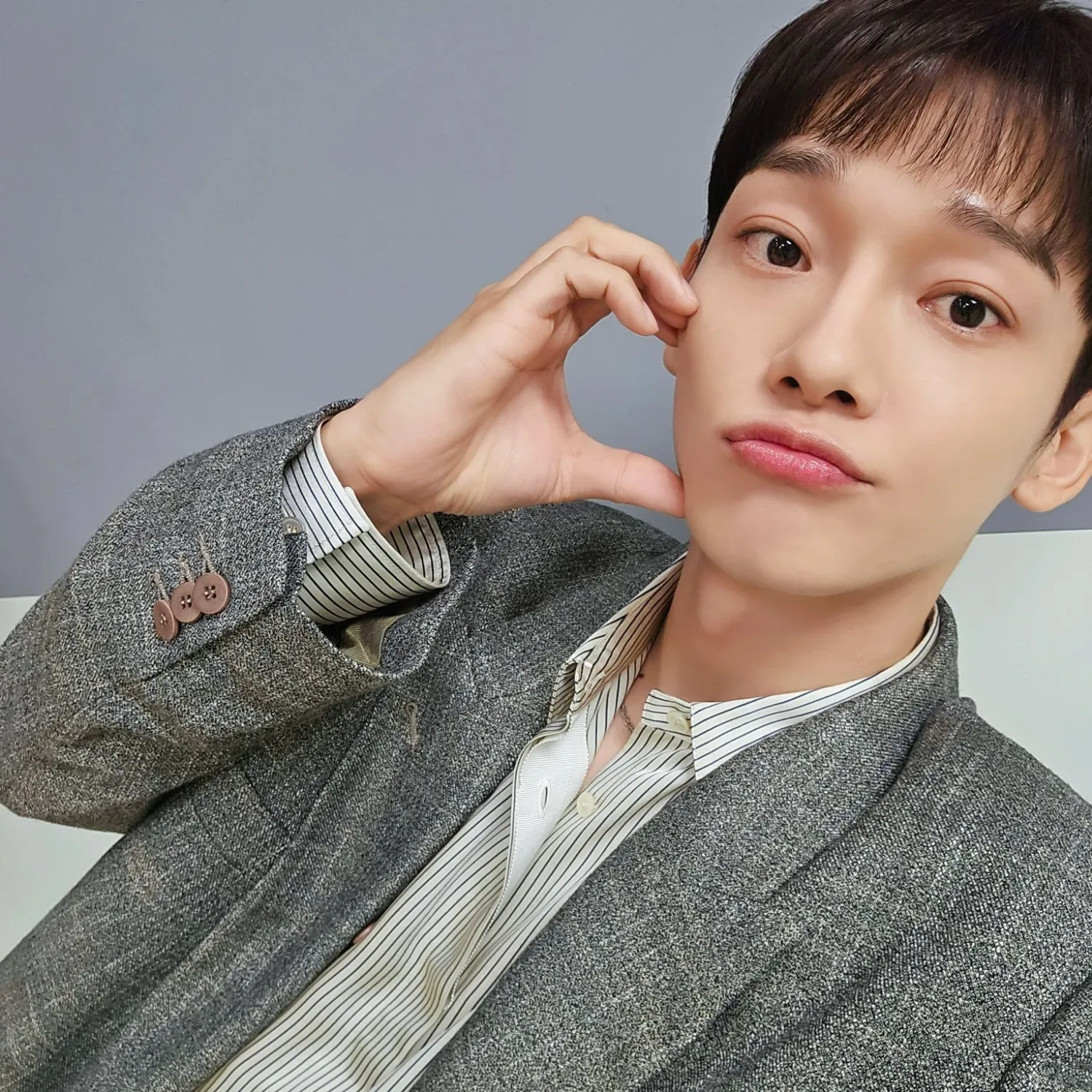 Recent activity shot of Chen (EXO)