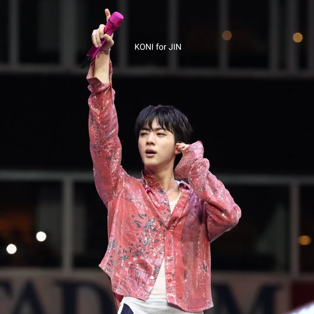 Recent activity shot of Jin (BTS)