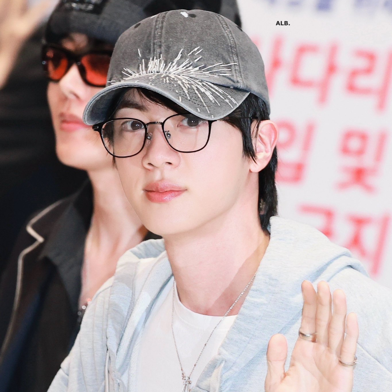 Recent activity shot of Jin (BTS)