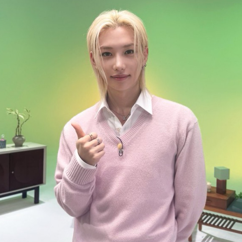 Recent activity shot of Felix (Stray Kids)