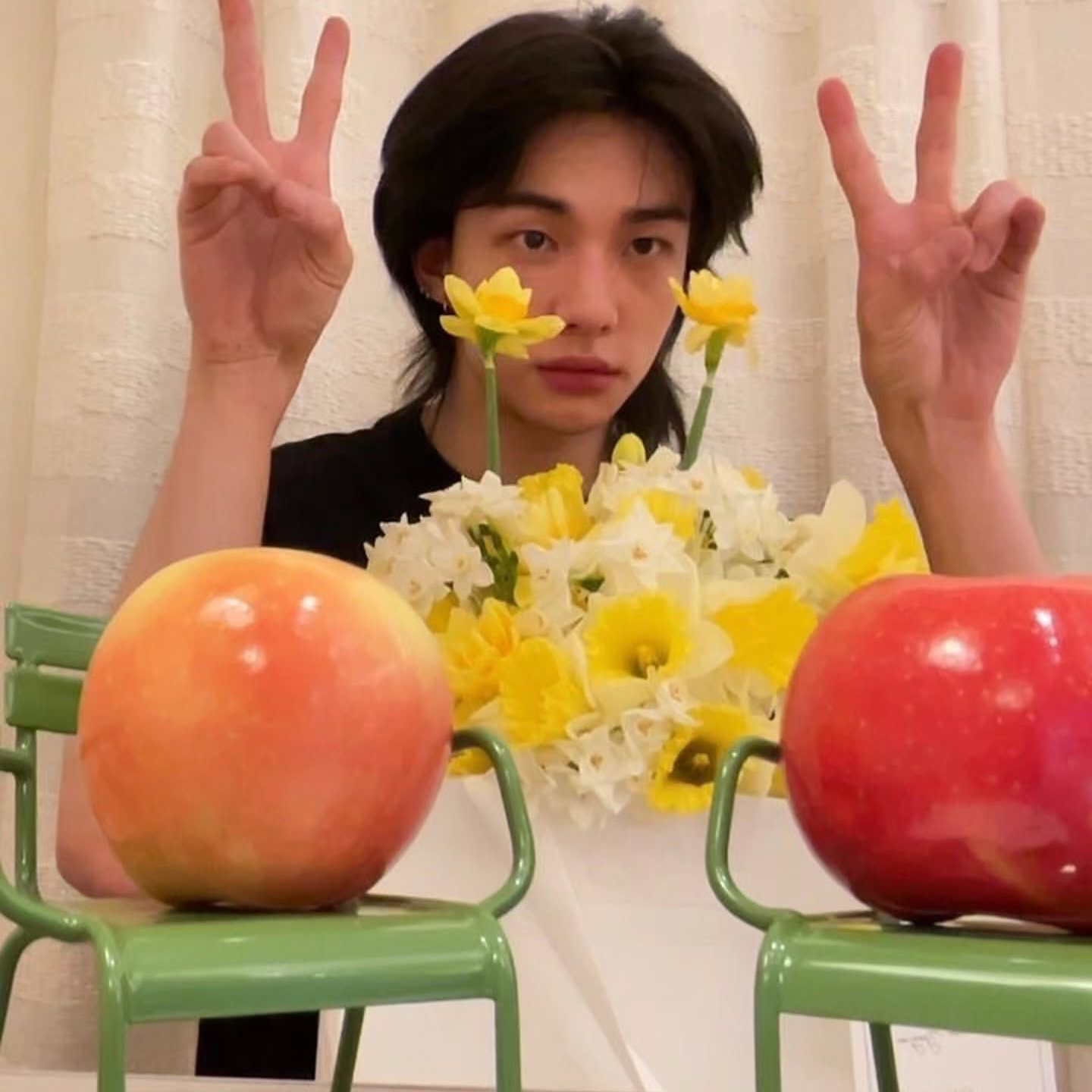 Behind-the-scenes cut of Hyunjin (Stray Kids)