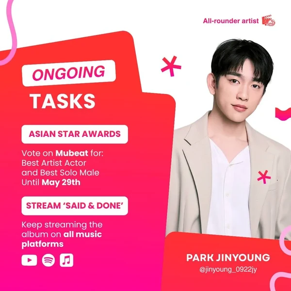 Popular profile image of Jinyoung (GOT7) selected by votes
