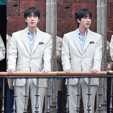 Momen yang diabadikan oleh penggemar Jin (BTS)